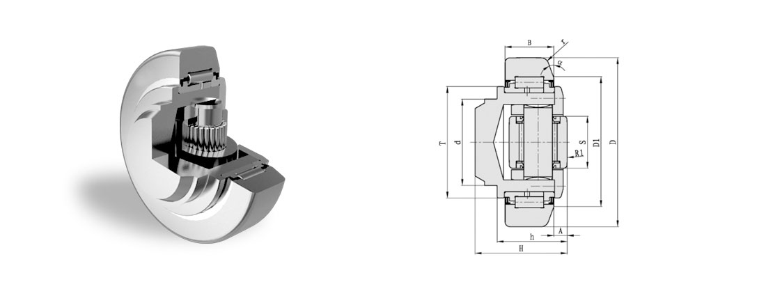 Adjustable Combined Bearings with shims