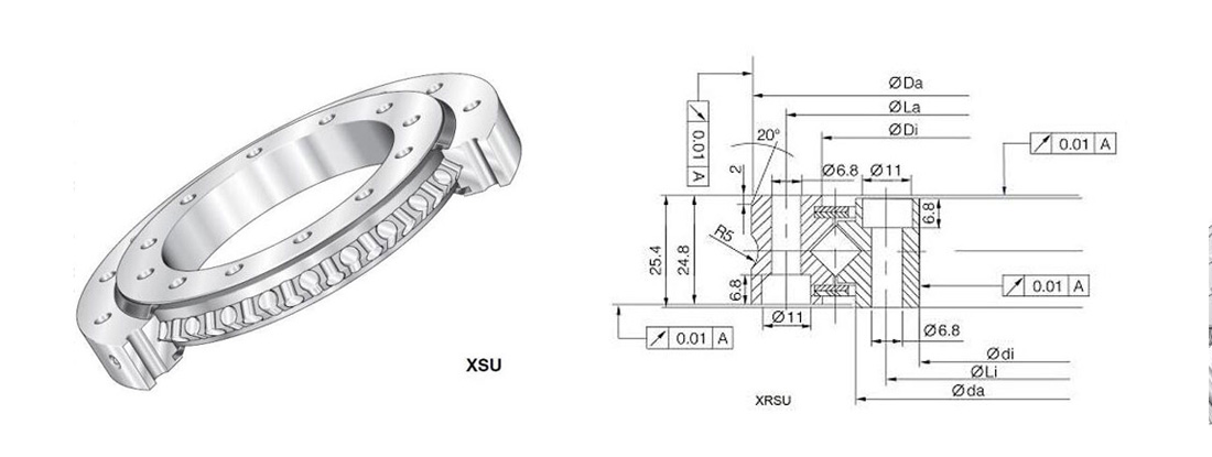 XSU Series Cross Roller Slewing bearing