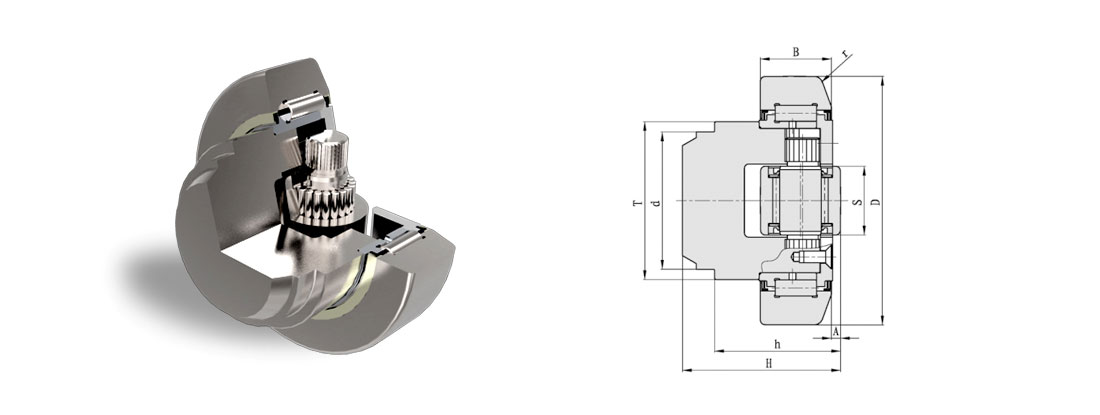 Eccentric Adjustable Combined Bearings