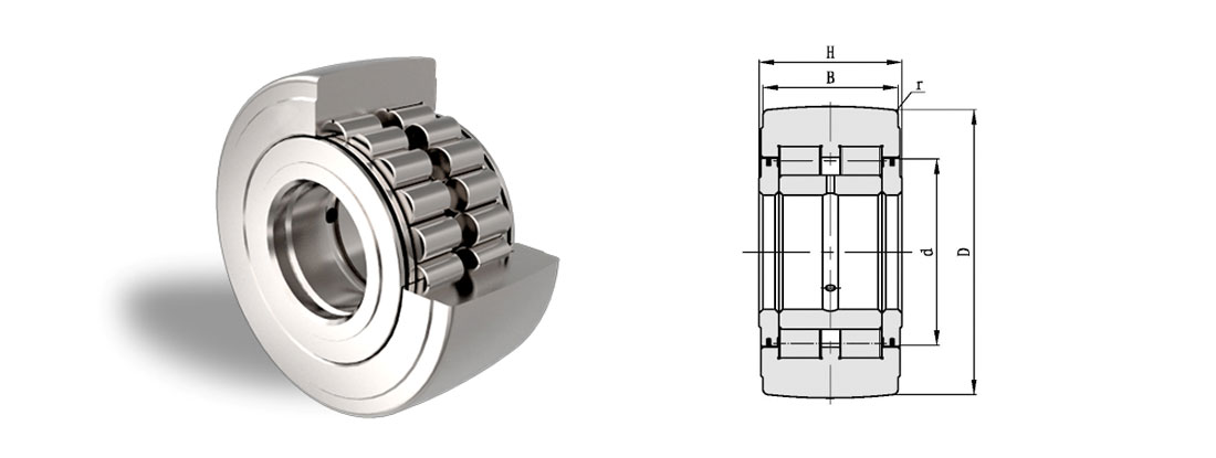 Yoke Type Track Rollers - NNTR Series